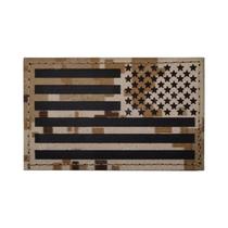 Emblema Tático Militar Com Bandeira Dos EUA 8x5CM, Refletivo IR, Com tiras autocolantes, Brilha No Escuro