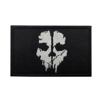 Emblema Tático Militar Com Bordado De Máscara De Fantasma Para Roupas, Necessita De Passar a Ferro