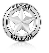 Emblema Texas Edition Estrela Prata Universal Xerife