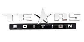 Emblema Texas Edition Letreiro Prata Picapes Off Road 4x4 Emblema Texas Edition Letreiro Prata Picapes Off Road 4x4