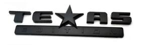 Emblema Texas Edition Letreiro Preto Picapes Off Road 4x4 Emblema Texas Edition Letreiro Preto Picapes Off Road 4x4