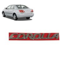 Emblema Traseiro Cromado Corolla 2003 Ate 2007