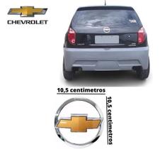 Emblema Traseiro Cromado + Dourado Chevrolet Celta 07/11 Emblema Traseiro Cromado + Dourado Chevrolet Celta 07/11