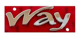 Emblema Traseiro Way Novo Uno Palio Original 100192454 Emblema Traseiro Way Novo Uno Palio Original 100192454