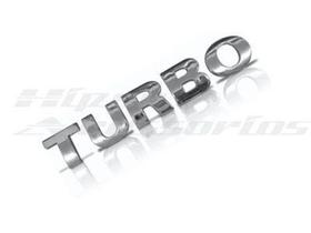Emblema Turbo Gol Parati Saveiro G3 G4 Pequeno Mini Cromado - Marçon