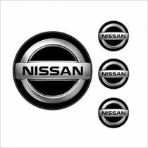 Emblema Unitario Resinado Nissan Preto 48Mm