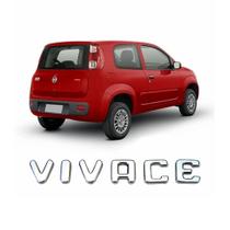 Emblema Vivace Cromado Tampa Traseira Uno 2011/2020 Emblema Vivace Cromado Tampa Traseira Uno 2011/2020