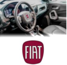 Emblema volante fiat vermelho resinado 37x41mm Emblema volante fiat vermelho resinado 37x41mm
