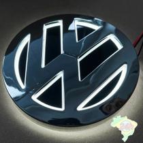 Emblema Volkswagem Led 4d 110mm Logo Volks Luz Branca 2w Car