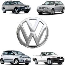 Emblema Volkswagen Gol Fox Saveiro Parati Cromado Grade Dianteira Original Vw G4 Novo Cromo Encaixe