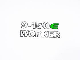 Emblema vw '9-150 e worker' lateral 06/12