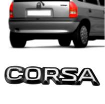 Emblemado porta malas de veículos (corsa) gm corsa 94/96 cromado com fundo preto Emblemado porta malas de veículos (corsa) gm corsa 94/96 cromado com fundo preto