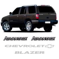 Emblemas Blazer Advantage 2007 Chevrolet Adesivos Prata