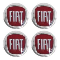 Emblemas Calota Resinado Fiat Punto 48mm Vinho Kit Com 4 un - Fiat Vinho Emblemas Calota Resinado Fiat Punto 48mm Vinho Kit Com 4 un - Fiat Vinho