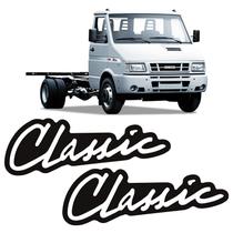 Emblemas Classic Iveco Daily /2007 Adesivo Lateral - Par Emblemas Classic Iveco Daily /2007 Adesivo Lateral - Par