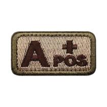 Emblemas De Tipo Sanguíneo 2.5x5CM, Aplique De Tecido Com Bordado, Patch Tático Militar Com tiras autocolantes