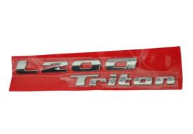 Emblemas L200 Triton Letreiro Cromado Linha Mitsubishi 2008 2009 2010 2011 2012 2013 14 15 2016 2017