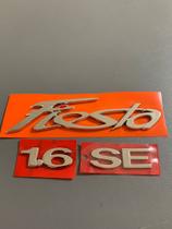 Emblemas Letreiro New Fiesta 1.6 SE Ano Modelo 2011 Acima Fita 3m Peça Cromada