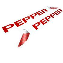 Emblemas Pepper Saveiro Up Preto 2018/2020 Adesivo Lateral