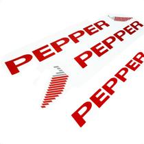 Emblemas Pepper Up Preto 2018 2019 2020 Lateral E Traseiro