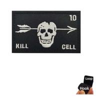 Emblemas Táticos Blackbeard Skull Broken Arrow, Distintivo De Moral, Bordado, Emblema De Braçadeira
