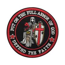Emblemas Táticos De Moral, Patches Bordados De Cavaleiros Cruzados Com tiras autocolantes Para Mochila, Uniforme