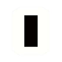 Emblemas Termocolantes De Números Grandes E Letras, Digitais 09, 20x11CM, Branco E Preto, Para