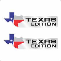 Emblemas Texas Edition Compatível Dodge Ram Ranger Cromado