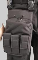 Embornal de pernacor preta tecido cordura