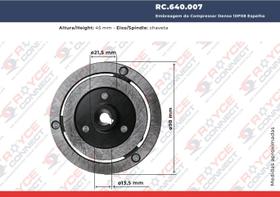 Embreagem do Compressor Denso 10P08 Espelho Eixo Chaveta