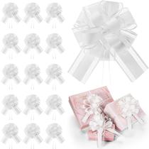 Embrulho de presente Pull Bows WILLBOND 20 peças de 15 cm brancas Embrulho de presente Pull Bows WILLBOND 20 peças de 15 cm brancas
