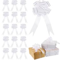 Embrulho de presente Pull Bows Yilloog 12 cm Branco de Natal x100 Embrulho de presente Pull Bows Yilloog 12 cm Branco de Natal x100