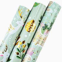 Embrulho de presente Retrify 3 Rolls 43x305 cm Design de Natal Embrulho de presente Retrify 3 Rolls 43x305 cm Design de Natal