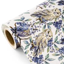 Embrulho de presente WRAPAHOLIC Mini Roll 43x10m Owl Winter Design Embrulho de presente WRAPAHOLIC Mini Roll 43x10m Owl Winter Design