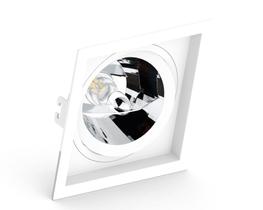 Embutido Ar111 Quadrado Recuado Orbital Sistema Click Branco Embutido Ar111 Quadrado Recuado Orbital Sistema Click Branco