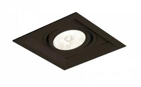Embutido ar111 simples quadrado recuado preto 20x20x4cm Embutido ar111 simples quadrado recuado preto 20x20x4cm