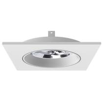 Embutido ar111 simples recuado branco conect 17x17x4,3cm