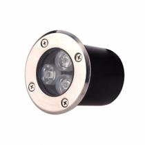 Embutido de Solo Externo Redondo 3W Gaya Luz Branca 6000K Embutido de Solo Externo Redondo 3W Gaya Luz Branca 6000K