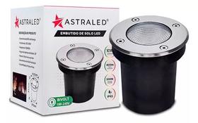 Embutido De Solo Piso Led Balizador 15w 3000k Ip65 Estrutura Preto