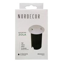 Embutido de solo Zola 2 Fachos Branco 1W 3000K IP67 - Nordecor - 6155