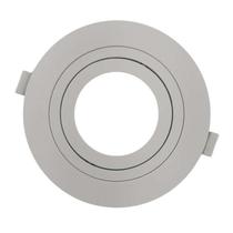 Embutido Dicroica Mr16 Plano Redondo Direcionavel Branco