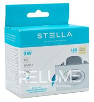 Embutido direcionável com led integrado easy 3w mr11 - stella sth7910