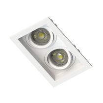 Embutido Duplo Dicroica Recuado Direcional Branco GU10 - Save Energy - SE-330.2893