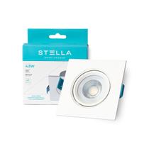 Embutido LED Easy 4,5W Branco Quadrado Direcionável 3000K Quente Stella