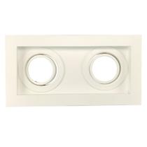 Embutido Modular Retangular Orientável para 2X AR70 Branco - Real Lustres - 2001/2