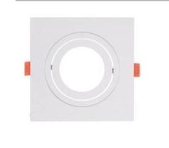 Embutido par20 quadrado face plana conect branco 13x13x2,7cm Embutido par20 quadrado face plana conect branco 13x13x2,7cm