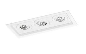Embutido par20 triplo recuado branco 40xx17x10cm