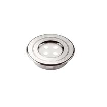 Embutido Para Móveis Redondo Cromado 1W 3K Bivolt Embutido Para Móveis Redondo Cromado 1W 3K Bivolt