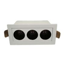 Embutido Pixel 3 Focos 6W REC 3000K 24 480LM Br/Pt Bivolt