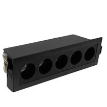 Embutido Pixel 5 Focos 10W 3000K 30 800LM Preto Bivolt Embutido Pixel 5 Focos 10W 3000K 30 800LM Preto Bivolt